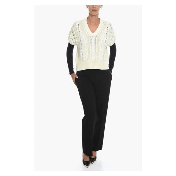 NWT Rag & Bone Jolie Sleeveless V-Neck Sweater NWT L - Picture 1 of 6